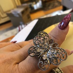 Silver Butterfly ring